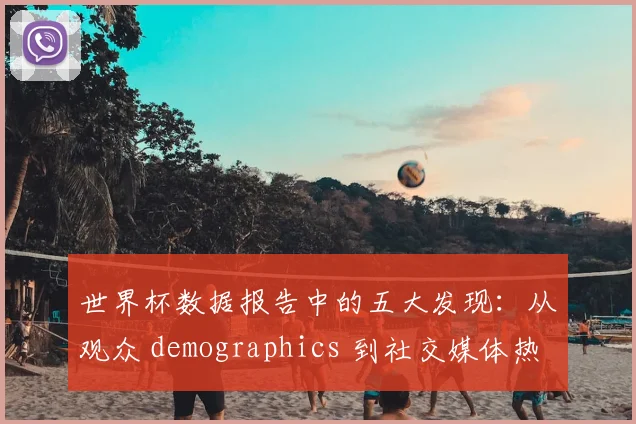 世界杯数据报告中的五大发现：从观众 demographics 到社交媒体热度